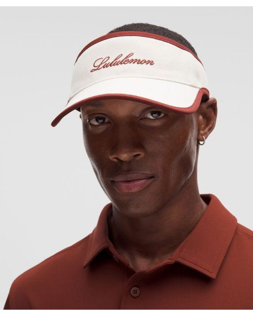 lululemon athletica Pink – Removable Sweatband Cotton Canvas Visor Hat – – Size Large/Xl