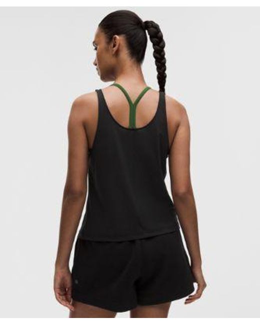 lululemon athletica Black – Stretch Relaxed-Fit Tank Top – – Size Large