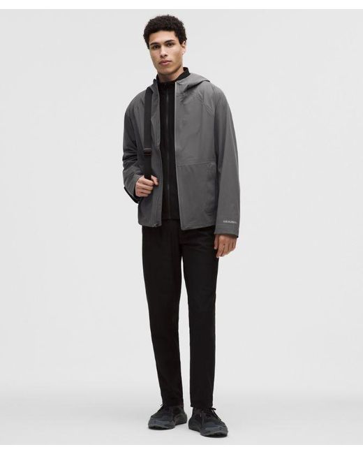 lululemon athletica Gray Stretch Glyde Waterproof Jacket for men