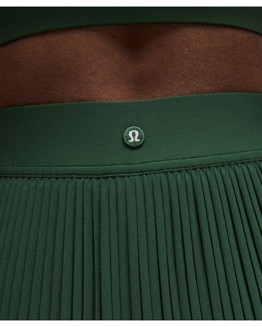lululemon athletica Green Repleat High-Rise Tennis Skirt