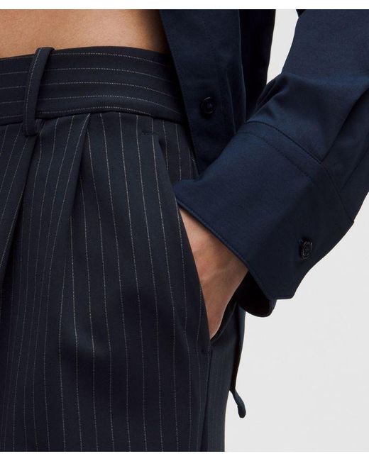 lululemon athletica Blue Daydrift High-Rise Wide-Leg Trouser