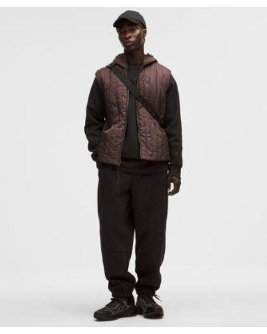 lululemon athletica Black – Cotton Fleece Oversized Crew Sweatshirt Slnsh Collection – – Size Large for men