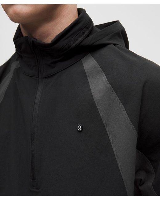 lululemon athletica Black Water-Repellent Golf Half-Zip Pullover for men