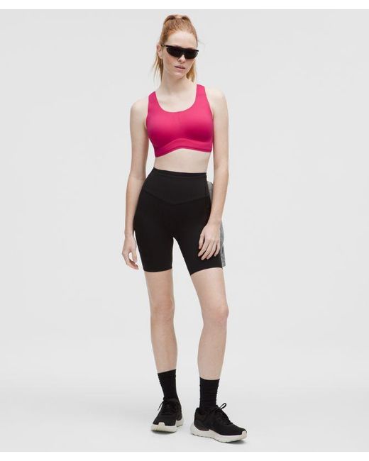 lululemon athletica Pink Go Further Bra With Support Code Technology
