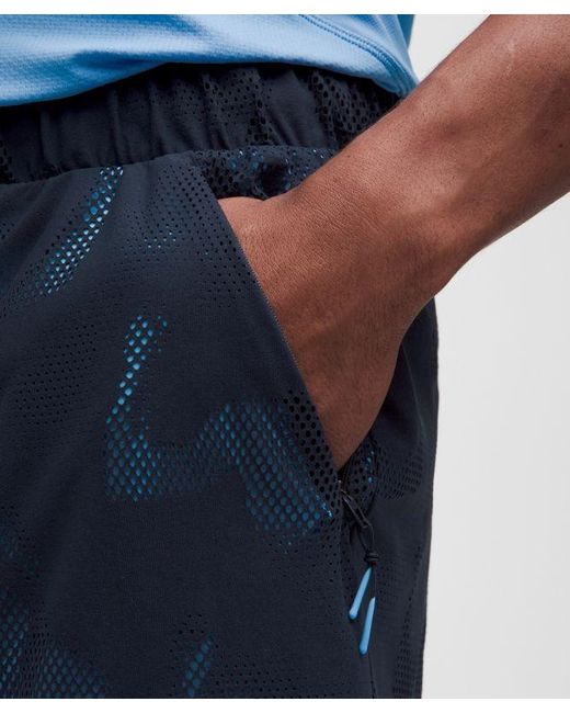 lululemon athletica Blue – Jacquard-Knit Shorts Slnsh Collection – 5" – – Size Large for men