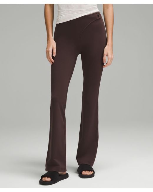 lululemon athletica Smoothcover Wrap-waist Flared Pants - 32" - Color Brown - Size 10