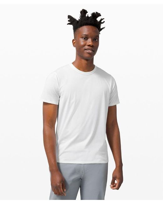 lululemon athletica White – Fundamental T-Shirt – – for men