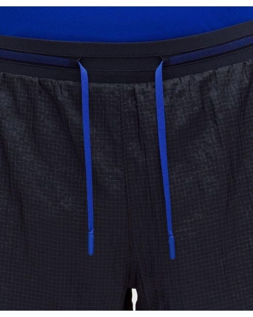 lululemon athletica Blue – Ultralight Lined Running Shorts – 4" – – Size Large for men