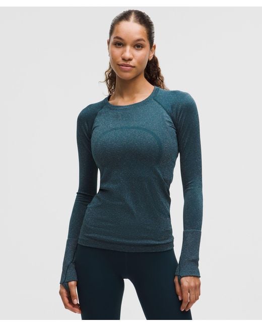 lululemon athletica Blue Swiftly Tech Long-Sleeve Shirt 2.Hip Length