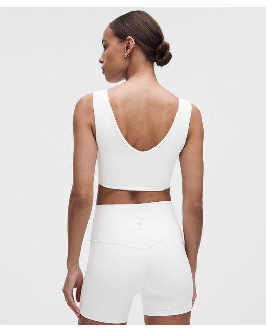 lululemon athletica White Bend This Boat And Scoop Bra