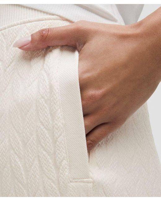 lululemon athletica White Engineered Warmth Cable-Knit Pant