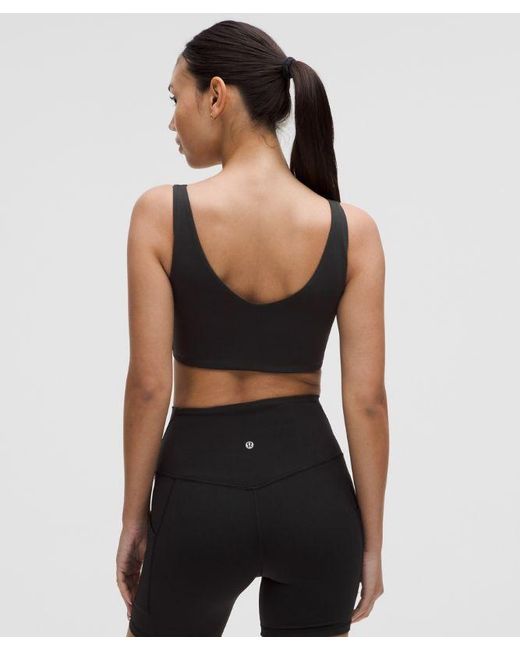 lululemon athletica Black – Bend This Scoop And Square Sports Bra Light Support, A-C Cups – – Size 2Xs/Xs