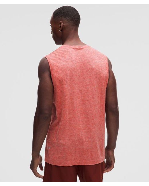 lululemon athletica Red – Metal Vent Tech Sleeveless Shirt Fit – – Size Medium for men