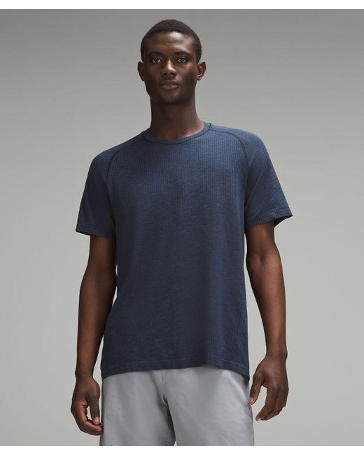 lululemon athletica Blue – Metal Vent Tech Short-Sleeve Shirt Fit – – for men