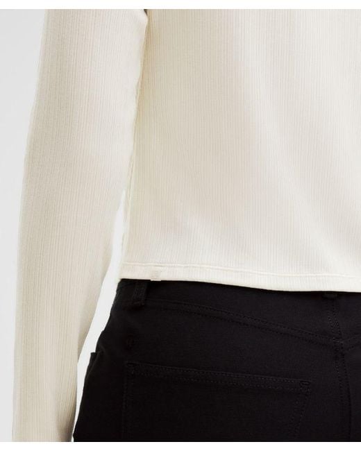 lululemon athletica White – Hold Tight Micro-Rib Cardigan – – Size 4