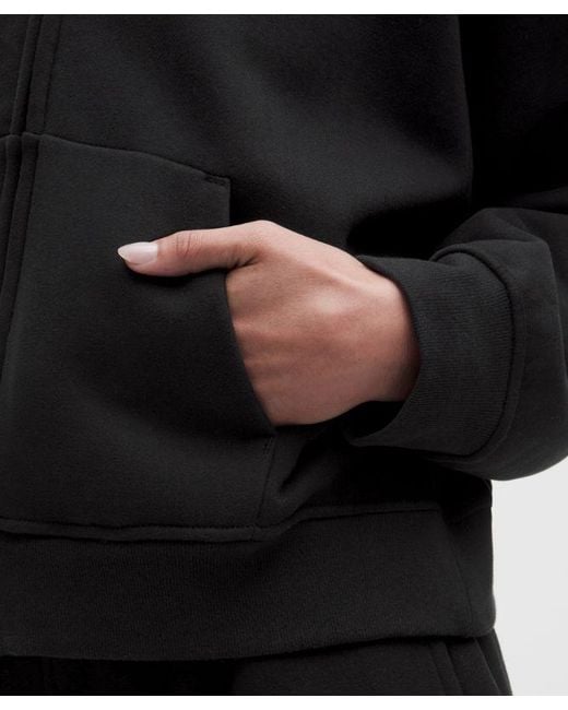 lululemon athletica Black Steady State Superloft Full Zip Hoodie