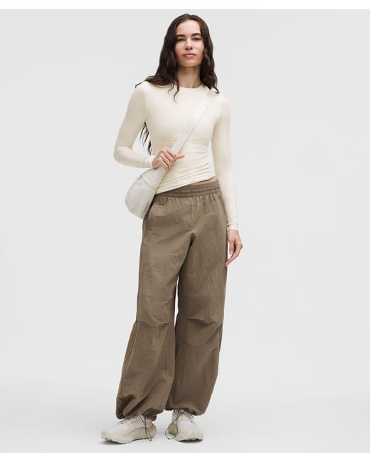 lululemon athletica Natural Wundermost Ultra-Soft Nulu Crewneck Long-Sleeve Shirt