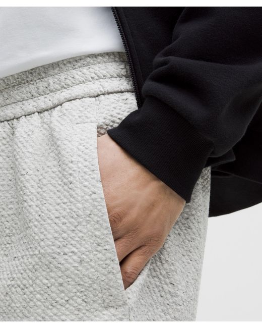 lululemon athletica Gray Textured Double-Knit Cotton Jogger for men