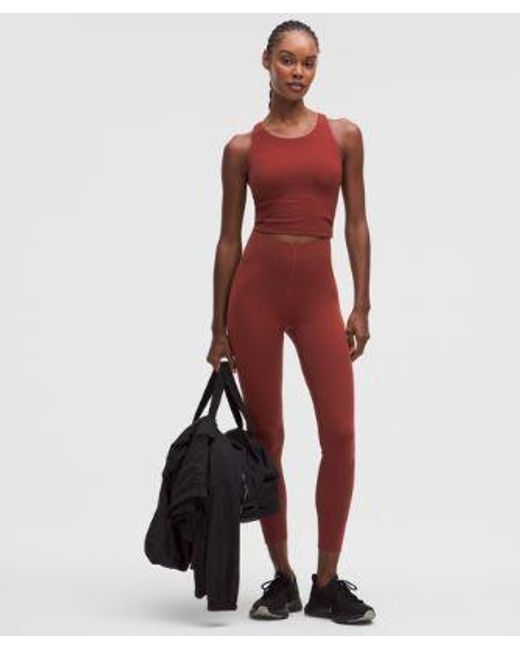 lululemon athletica Red – Glow Up Super-High-Rise Tight Leggings – 25" – – Size 4