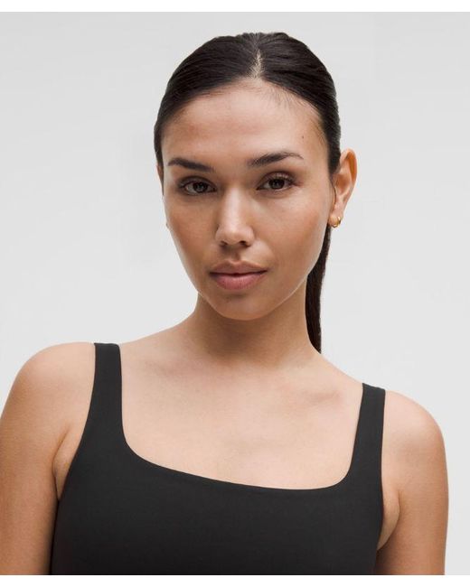 lululemon athletica Black – Bend This Scoop And Square Sports Bra Light Support, A-C Cups – – Size 2Xs/Xs