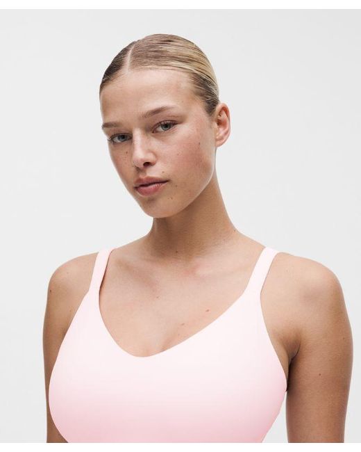 lululemon athletica Red Focuser Scoop-Neck Bra