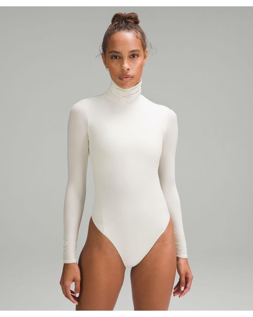 lululemon athletica White Wundermost Bodysuit - Ultra-soft Nulu Turtleneck Bodysuit