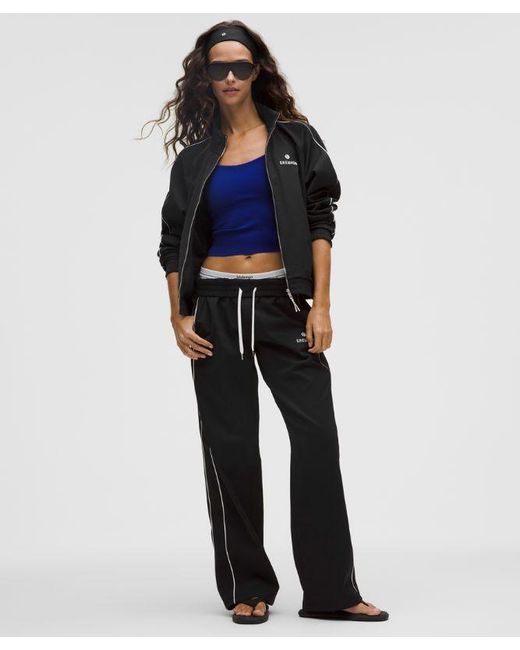 lululemon athletica Black Brentwood Track Jacket