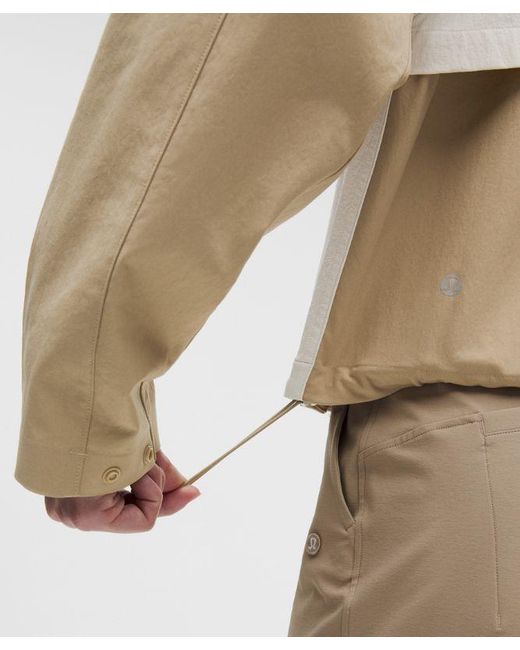 lululemon athletica Natural – Collared Panelled Golf Jacket – Color Khaki – Size Large