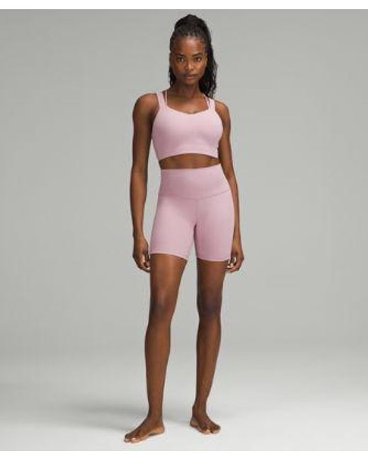 lululemon athletica Red Like A Cloud Longline Bra Light Support, D/Dd Cup