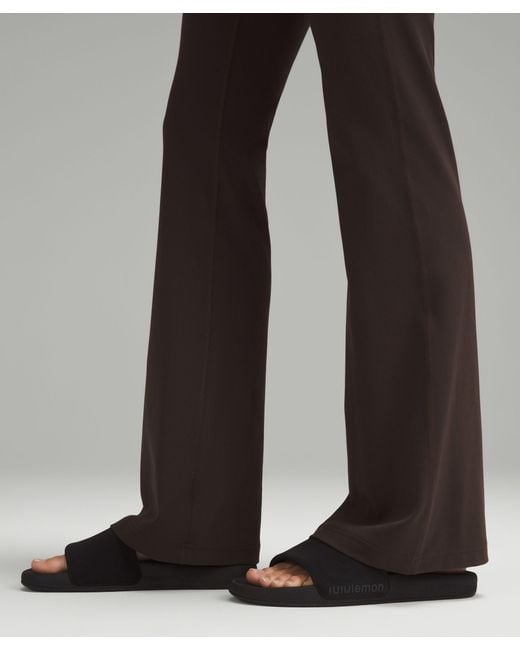 lululemon athletica Brown Groove Super-high-rise Flared Pants Nulu Regular