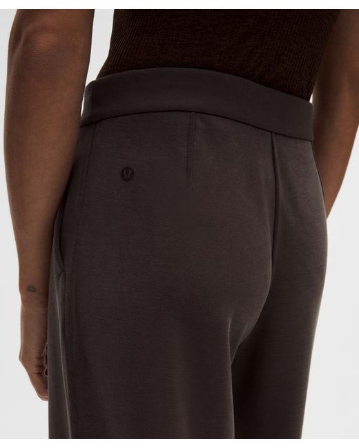 lululemon athletica Brown Softstreme Pintuck High-Rise Wide-Leg Pant