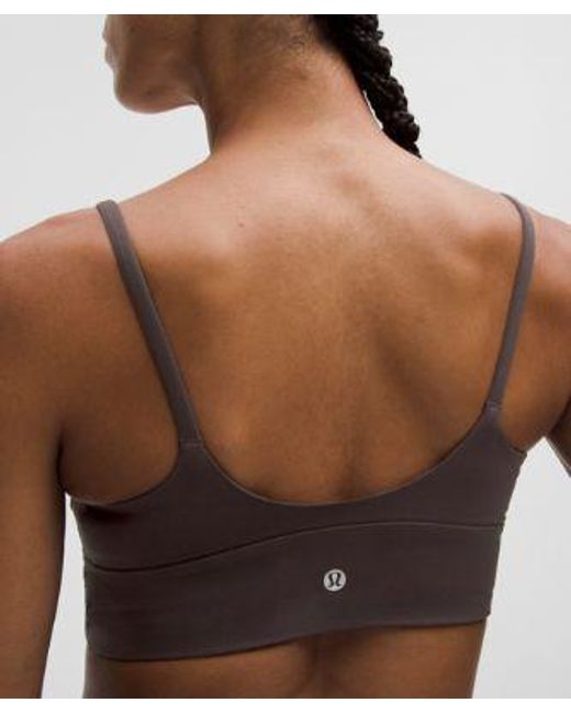 lululemon athletica Brown Focuser Scoop-Neck Bra Nulu