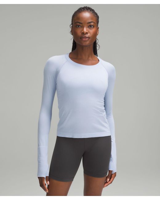 lululemon athletica Gray Swiftly Tech Long-sleeve Shirt 2.0 Race Length