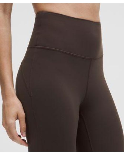 lululemon athletica Brown Groove Nulu Super-High-Rise Flared Pants Regular