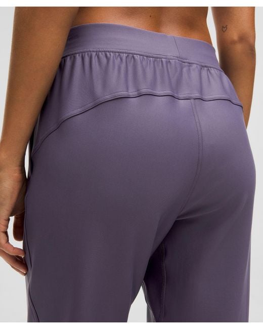lululemon Adapted State High Rise Fleece Joggers Full Length in Purple Lyst