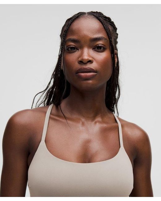 lululemon athletica Natural Wunder Train Strappy Racer Bra