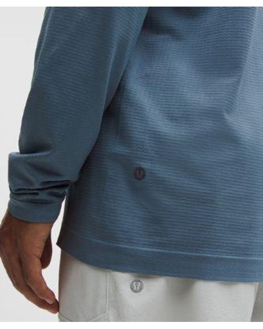lululemon athletica Blue Metal Vent Tech Long-Sleeve Shirt for men