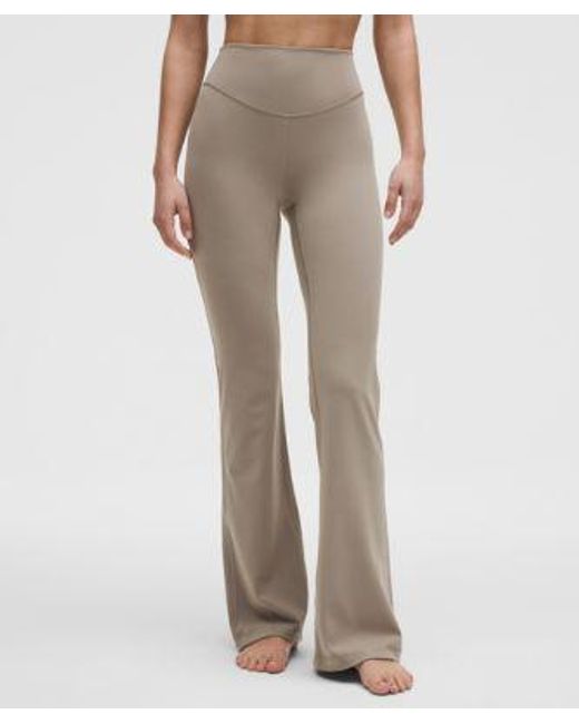 lululemon athletica Natural – Wunder Under Smoothcover High-Rise Bootcut Pants – 34" – /Khaki – Size 4