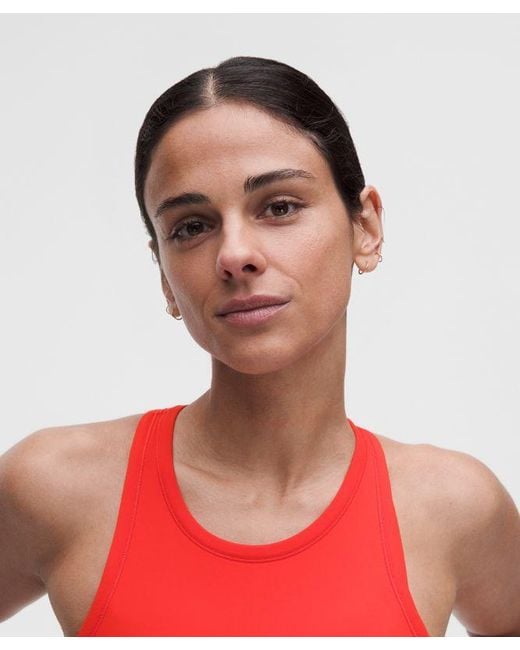 lululemon athletica Red Align Waist-Length Racerback Tank Top