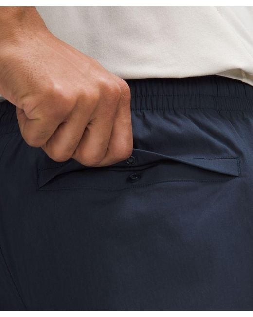 lululemon athletica Blue Poplin Relaxed-fit Pants for men