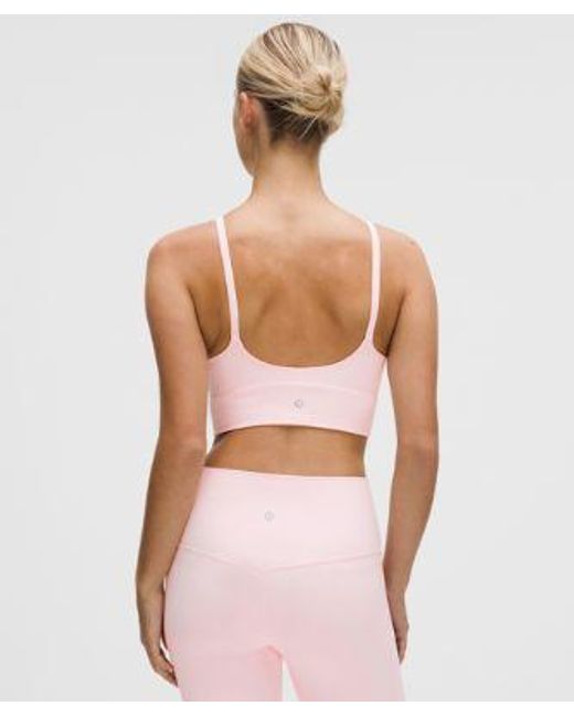 lululemon athletica Pink – Focuser High-Neck Sports Bra Light Support, C/D Cup – – Size Large