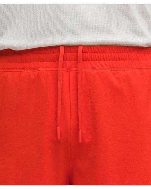 lululemon athletica Red – Pace Breaker Lined Shorts – 7" – – Size Large for men