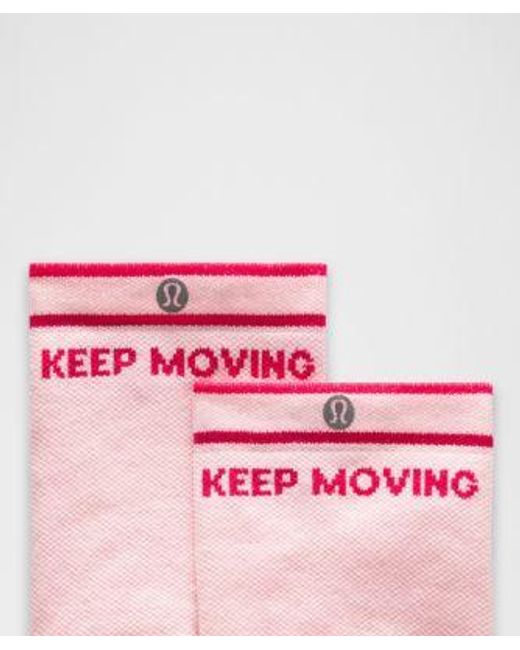 lululemon athletica Pink Find Your Balance Grip Quarter Socks