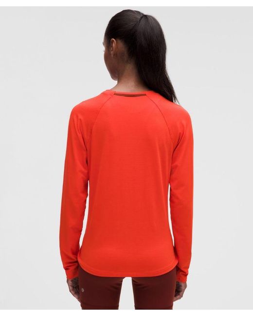 lululemon athletica Red License To Train Classic-Fit Long-Sleeve Shirt