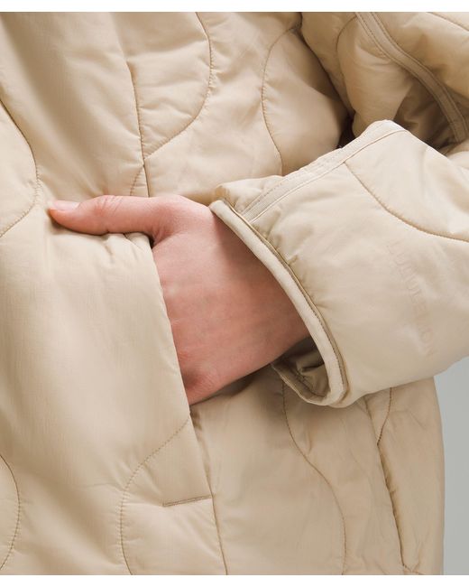 lululemon athletica Quilted Light Insulation Jacket in Natural Lyst