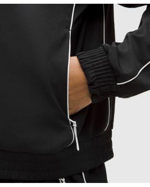 lululemon athletica Black Brentwood Track Jacket