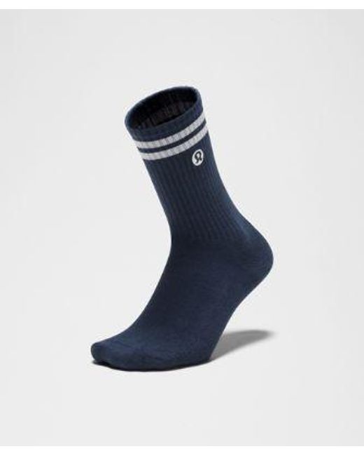 lululemon athletica Blue Daily Essential Crew Socks