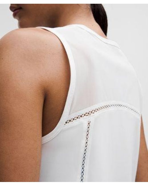 lululemon athletica White Sculpt Cropped Tank Top