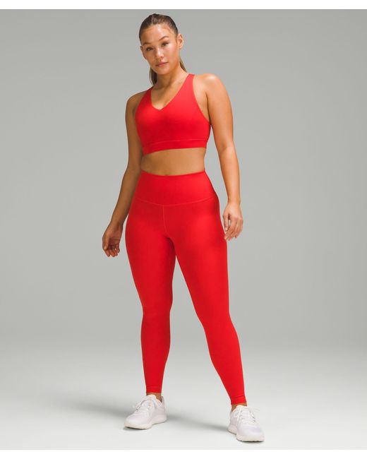 lululemon athletica Wunder Train Contour Fit High-rise Tight Leggings - 28" - Color Red/bright Red - Size 0