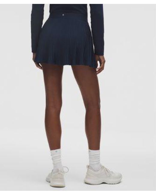 lululemon athletica Blue Repleat High-Rise Tennis Skirt
